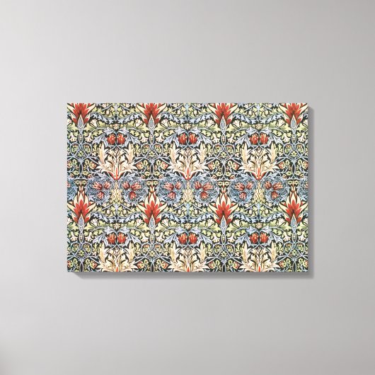 Snakesheadパターン（William Morris著） キャンバスプリント (正面)