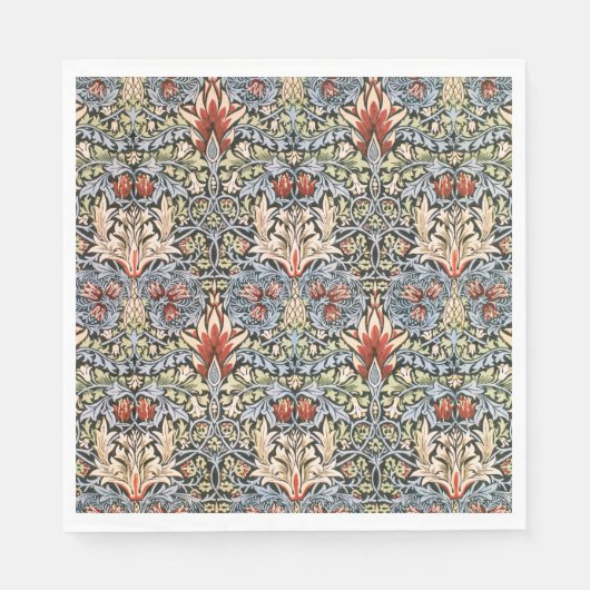 Snakesheadパターン（William Morris著） スタンダードランチョンナプキン (正面)