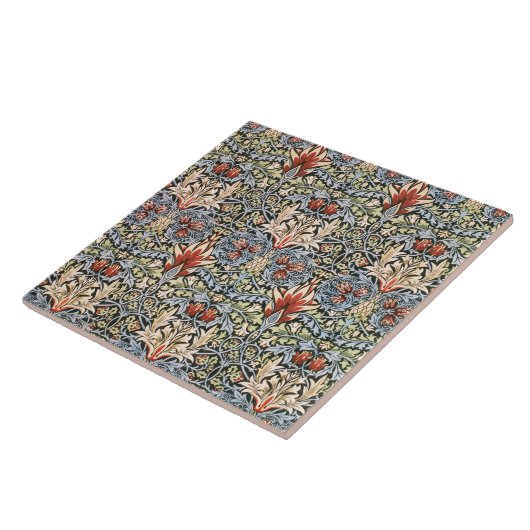 Snakesheadパターン（William Morris著） タイル (側面)