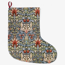 Snakesheadパターン（William Morris著） ラージクリスマスストッキング