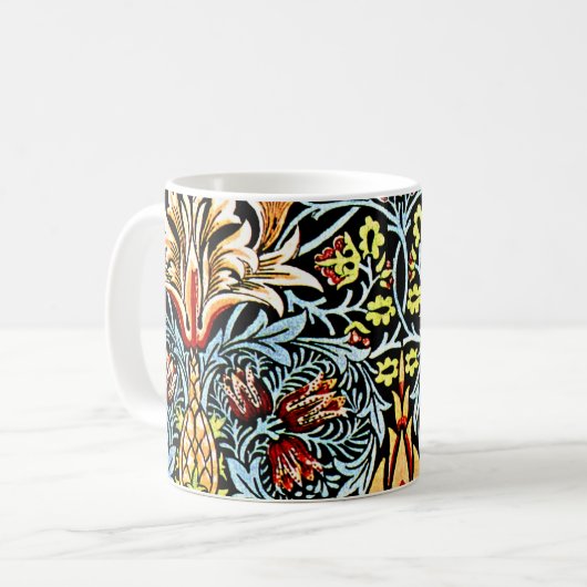 Snakeshead, a William Morris design コーヒーマグカップ (正面左)