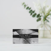 Snakeskinのクールで及びシックなプリント 名刺 (スタンド正面)