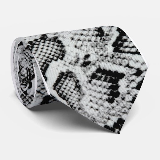 Snakeskinのタイ ネクタイ (ロール)