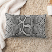 Snakeskinのデザイン、スネークスキンのプリントパターン ランバークッション (ブランケット)