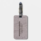 Snakeskin Beige Patternラゲッジタグ ラゲッジタグ (裏面縦)