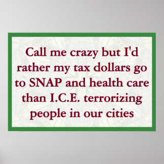 SNAP not ICE ポスター