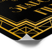 Snapchat結婚のサイン | Gatsbyアールデコ ポスター (角)