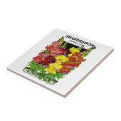 Snapdragonのヴィンテージの種の包み タイル (側面)