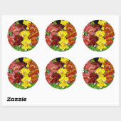 Snapdragonヴィンテージシードパケット ラウンドシール (シート)