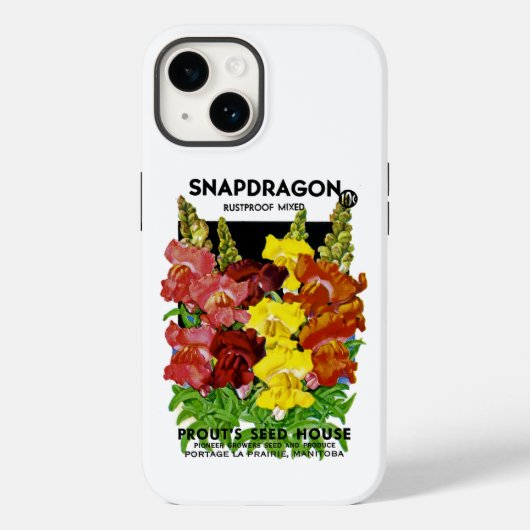 SnapdragonヴィンテージシードパケットCase-Mate iPhone Ca Case-Mate iPhoneケース (裏面)