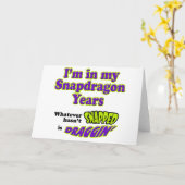 Snapdragon年 カード (黄色い花)