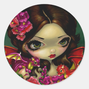 「Snapdragon Fairy」ステッカー ラウンドシール
