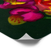 Snapdragon Fairy ARTプリントファンタジードラゴンフラワー ポスター (角)