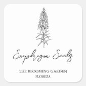 Snapdragon Seedsラベル スクエアシール (正面)