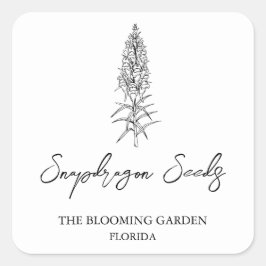 Snapdragon Seedsラベル スクエアシール