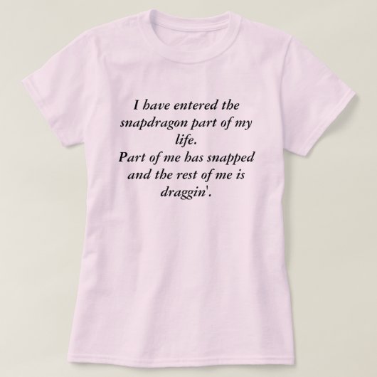 Snapdragon Tシャツ (デザイン正面)