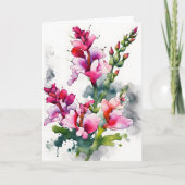 Snapdragon - Watercolor flowers カード (正面)