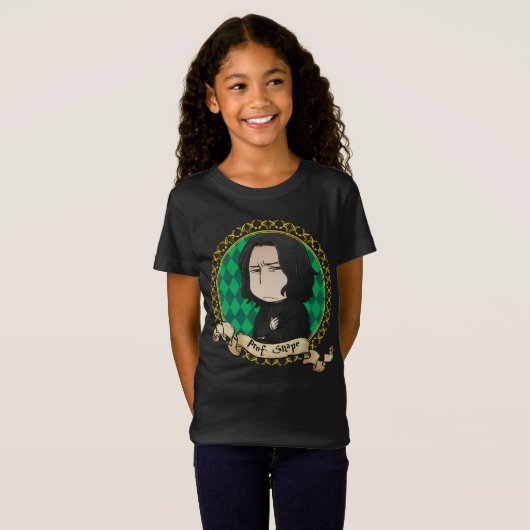 Snape Portrait日本製アニメ教授 Tシャツ (正面フル)