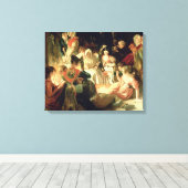 Snapp Apple Night (詳細) 3 キャンバスプリント (インサイチュ (ウッドフロア))