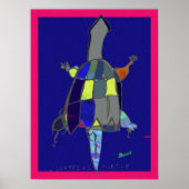 Snapping Turtle Art Poster 18 x 24 ポスター (正面)