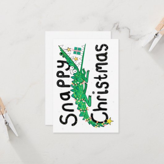 Snappyクリスマスカード カード (正面/裏面インサイチュ)