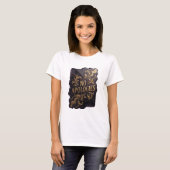 Snappy Gold NO APOLOGIES スローガンTシャツ Tシャツ (正面フル)