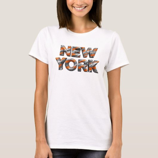 Snappy Orange NEW YORK オリジナルTシャツ Tシャツ (正面)
