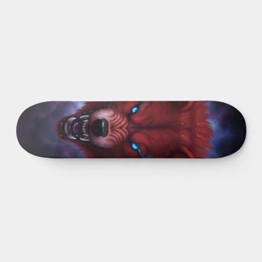 Snaring red wolf Skateboard スケートボード (横)