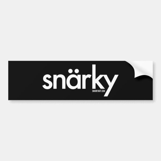 Snarkyのバンパーステッカー バンパーステッカー (正面)