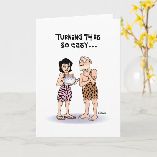 Snarkyの第74誕生日 カード (黄色い花)