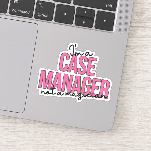 Snarkyケース管理引用文- I Am a Case Manager シール