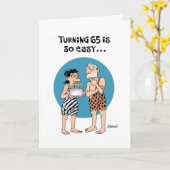 Snarky 65th誕生日グリーティングカード カード (黄色い花)