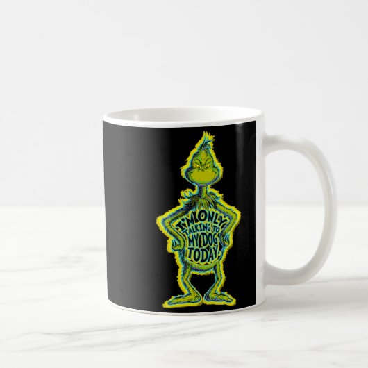 Snarky Funny Im Only Talking To My Dog T  コーヒーマグカップ (右)