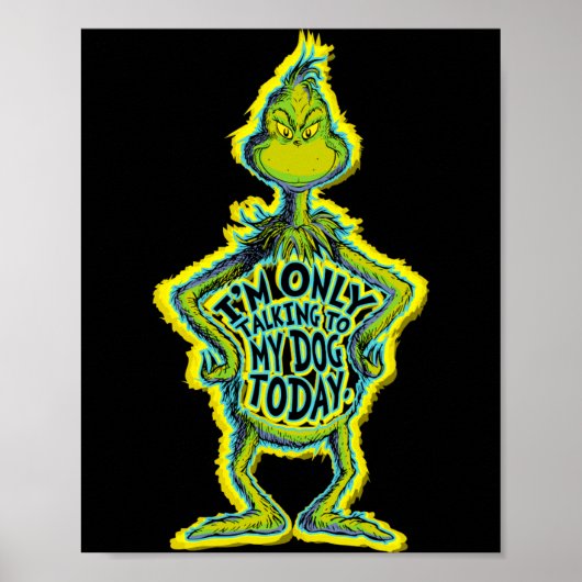 Snarky Funny Im Only Talking To My Dog T  ポスター (正面)