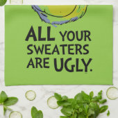 Snarky Grinch | All Your Sweaters Are Ugly キッチンタオル (折り畳み)