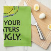 Snarky Grinch | All Your Sweaters Are Ugly キッチンタオル (四つ折り)