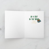 Snarky Male Cartoon Kilt Funny Saying Birthday カード (内部)