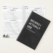 Snarky Recipe Book | キッチンノート ノートブック (内側)