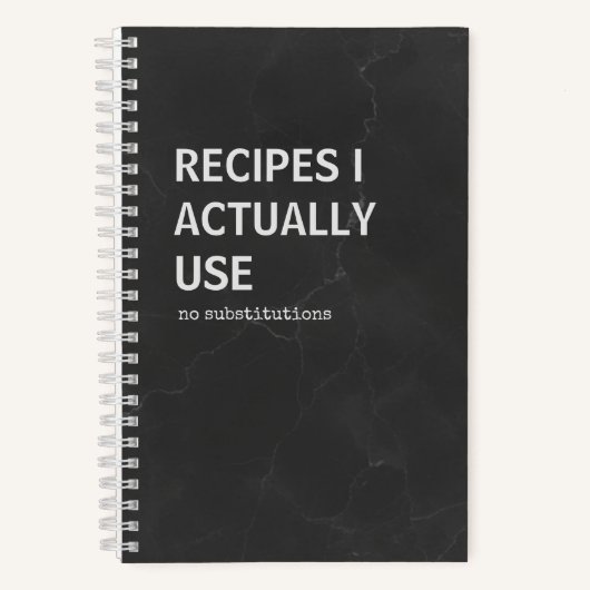 Snarky Recipe Book | キッチンノート ノートブック (正面)