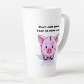 Snarky swine カフェラテマグ (右アングル)