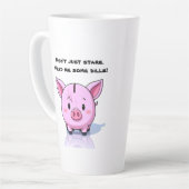 Snarky swine カフェラテマグ (左アングル)