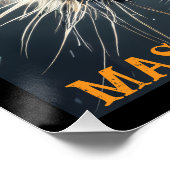 Snarling Tiger Personalized Name ポスター (コーナー)