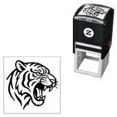 Snarling Tiger Profile セルフインキングスタンプ (インサイチュ)