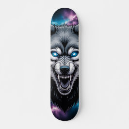  Snarling wolf head Skateboard  スケートボード