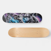 Snarling wolf head Skateboard  スケートボード (横)