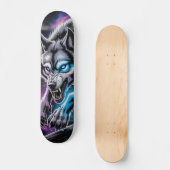  Snarling wolf head Skateboard  スケートボード (正面)