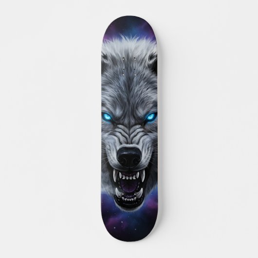  Snarling wolf head Skateboard  スケートボード (正面)