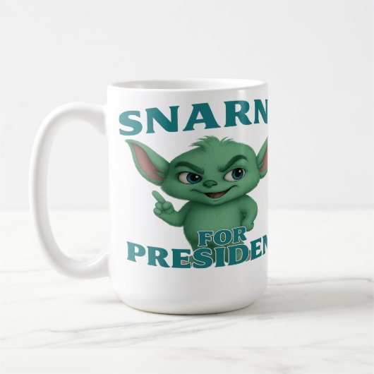 Snarny Friend™ – プレジデント版 コーヒーマグカップ (左)