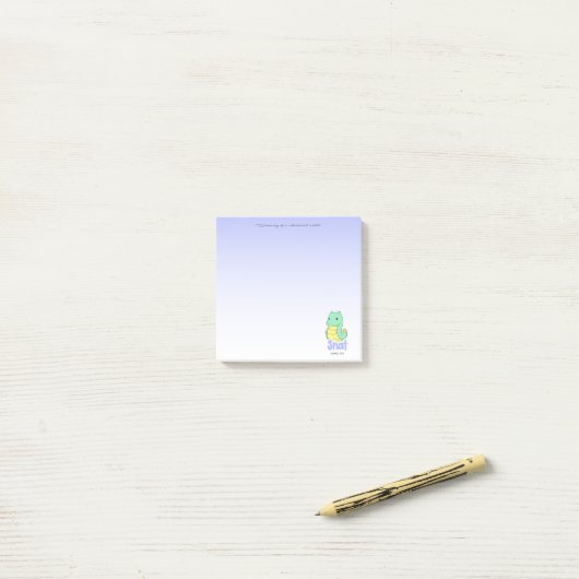 Snat (Snake + Cat) ポストイット (デスク上)