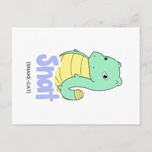 Snat(Snake + Cat)ポストカード ポストカード (正面)